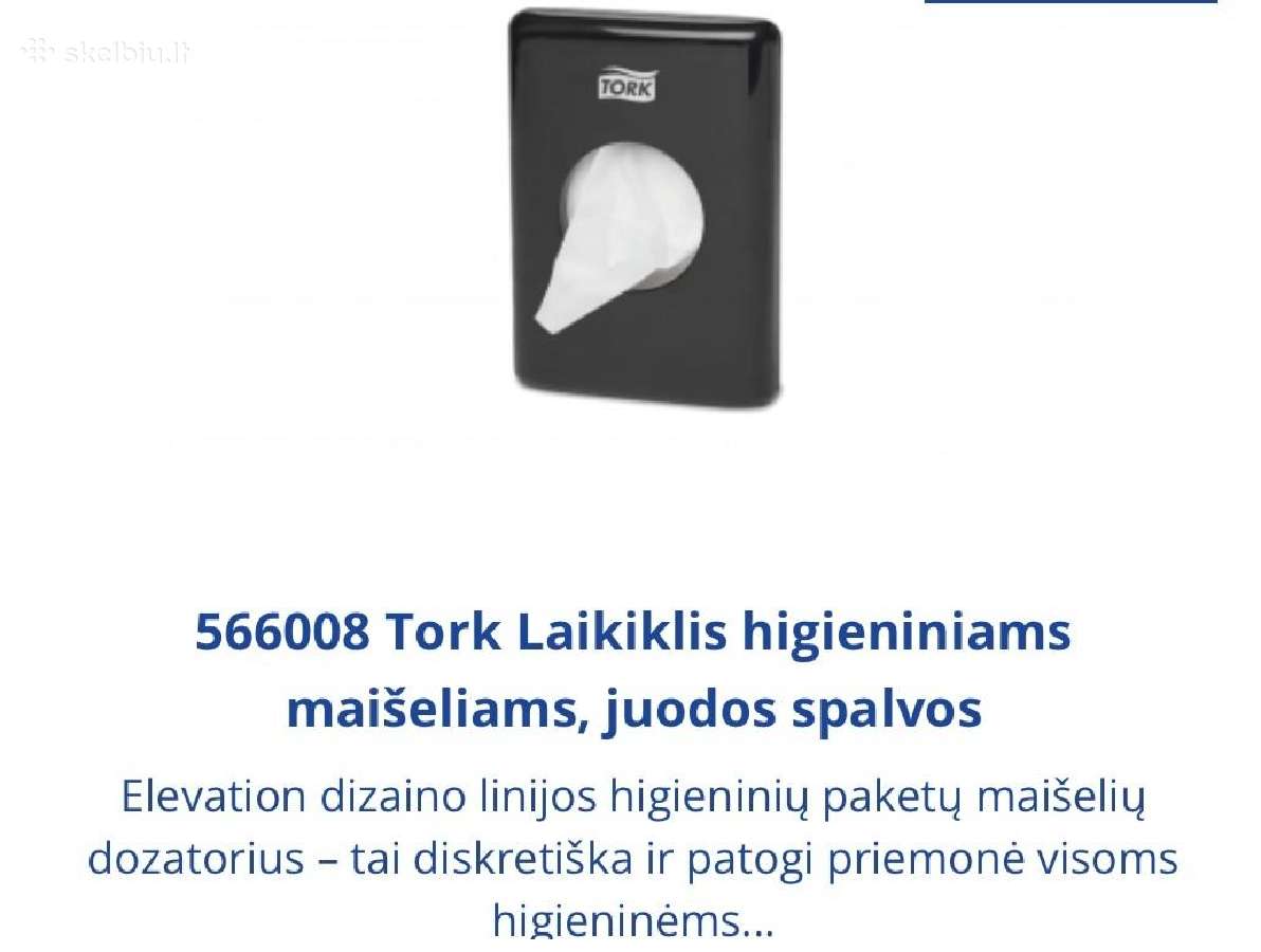 Tork šiukšliadėžė, higienos priemonės, muilas - nuotraukos Nr. 3