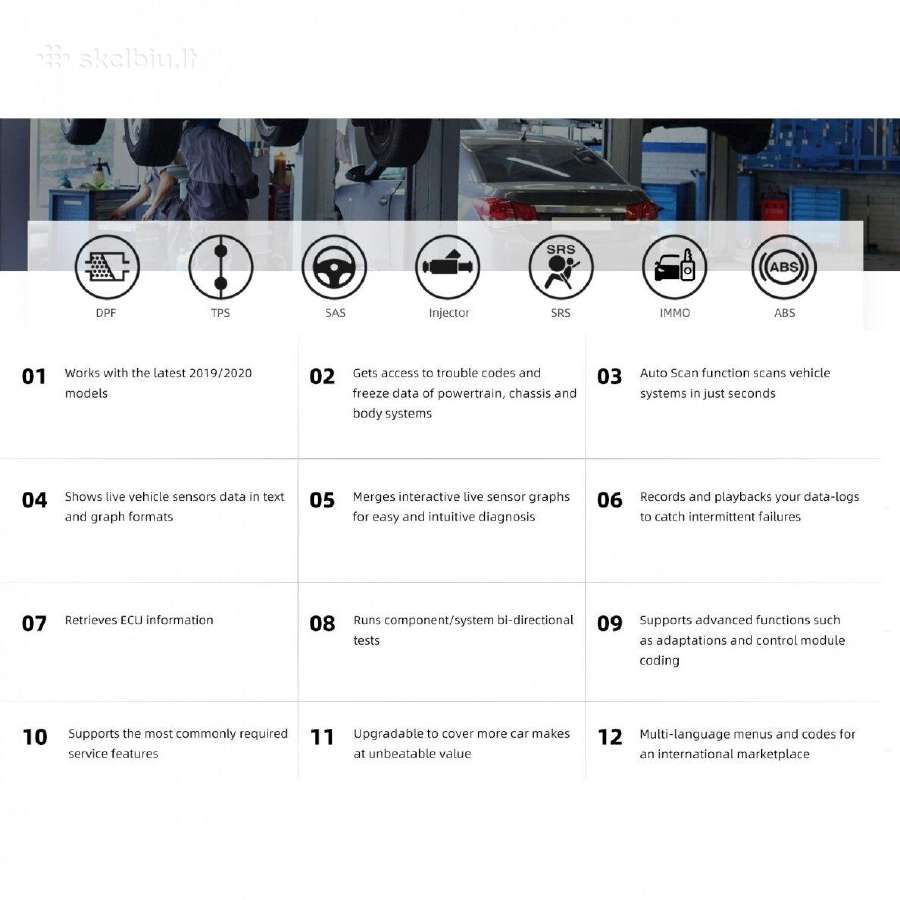 Pigiausiai diagnostikos įranga automobiliui, (LCD) - nuotraukos Nr. 34