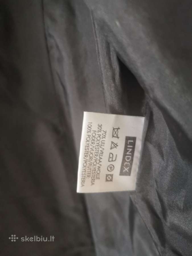 Moteriskas vilnonis paltas unisex jaunuolei - nuotraukos Nr. 2
