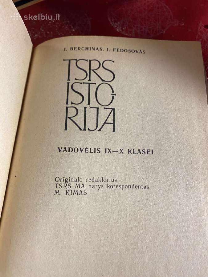Parduodamos knygos TSRS istorija 9-10,10-11 klasei - nuotraukos Nr. 4