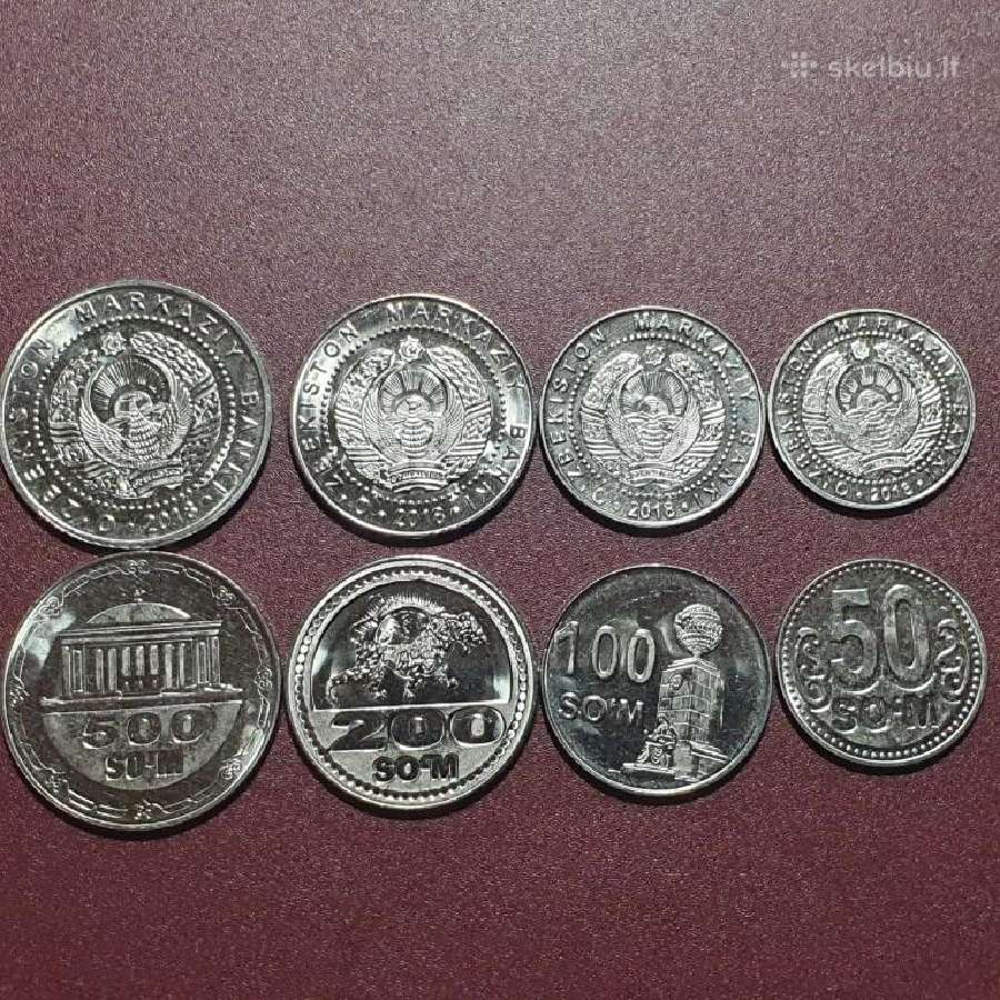 Uzbekistanas 4 vnt sumų setas, 2018