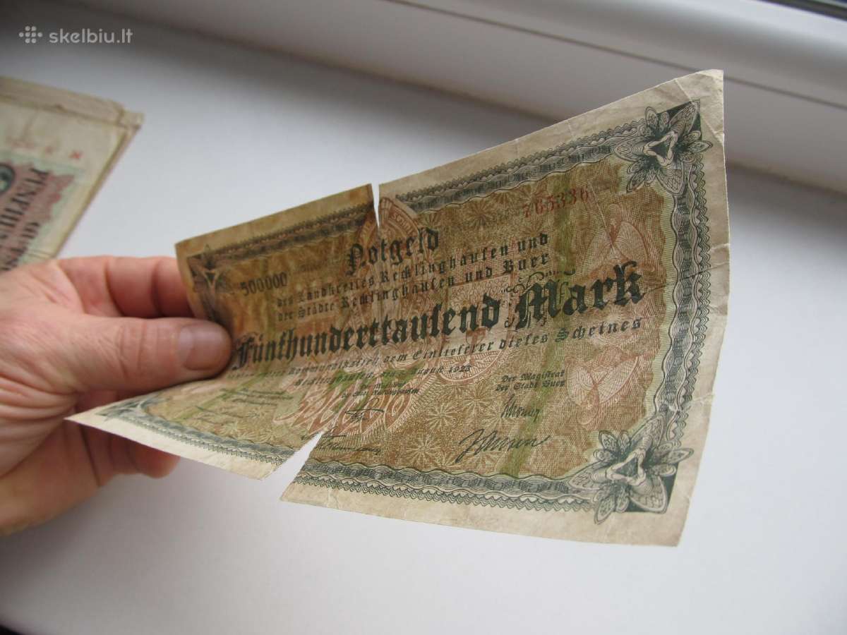 500 000 markiu , Rechlinghausen Vokietija , 1923 - nuotraukos Nr. 3