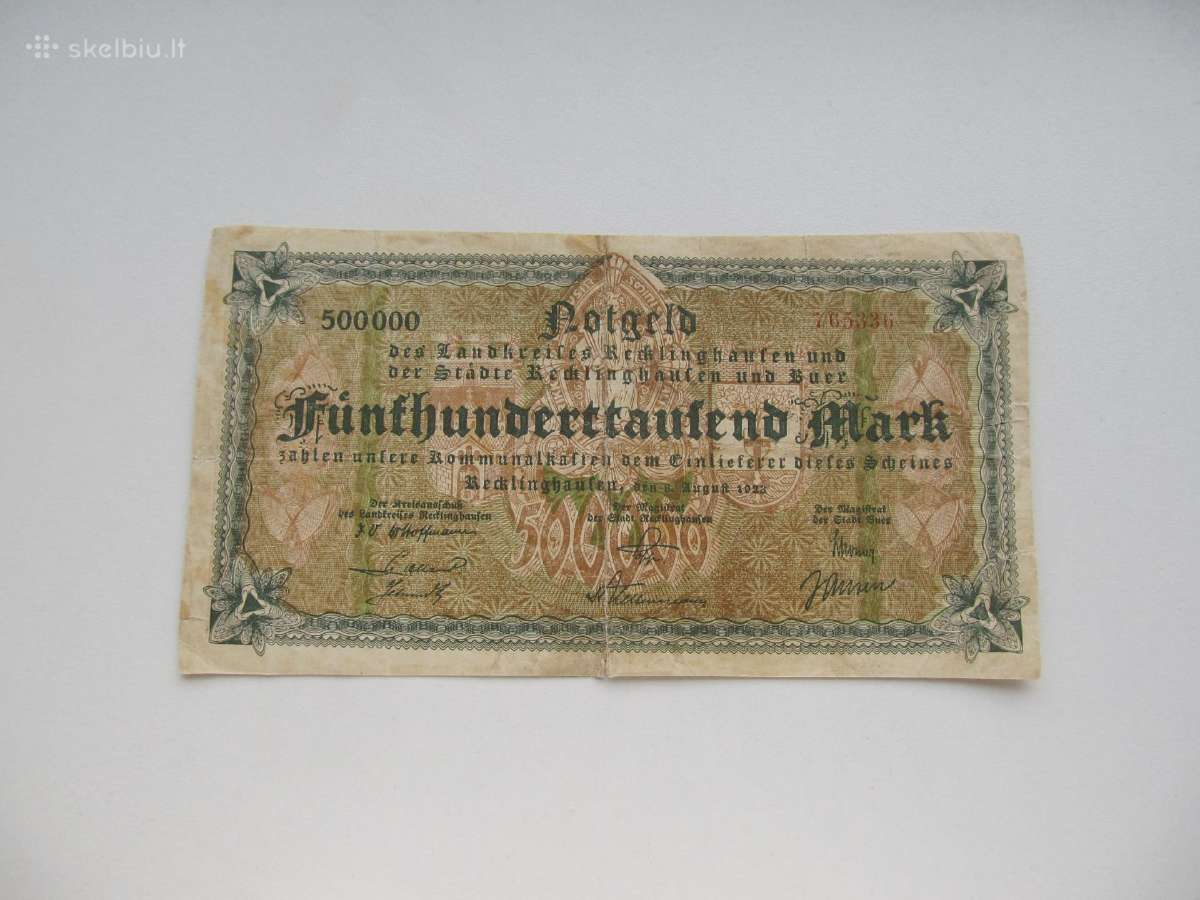 500 000 markiu , Rechlinghausen Vokietija , 1923
