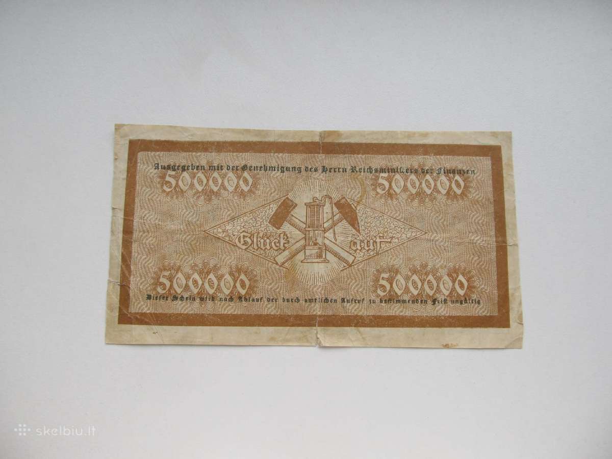500 000 markiu , Rechlinghausen Vokietija , 1923 - nuotraukos Nr. 2