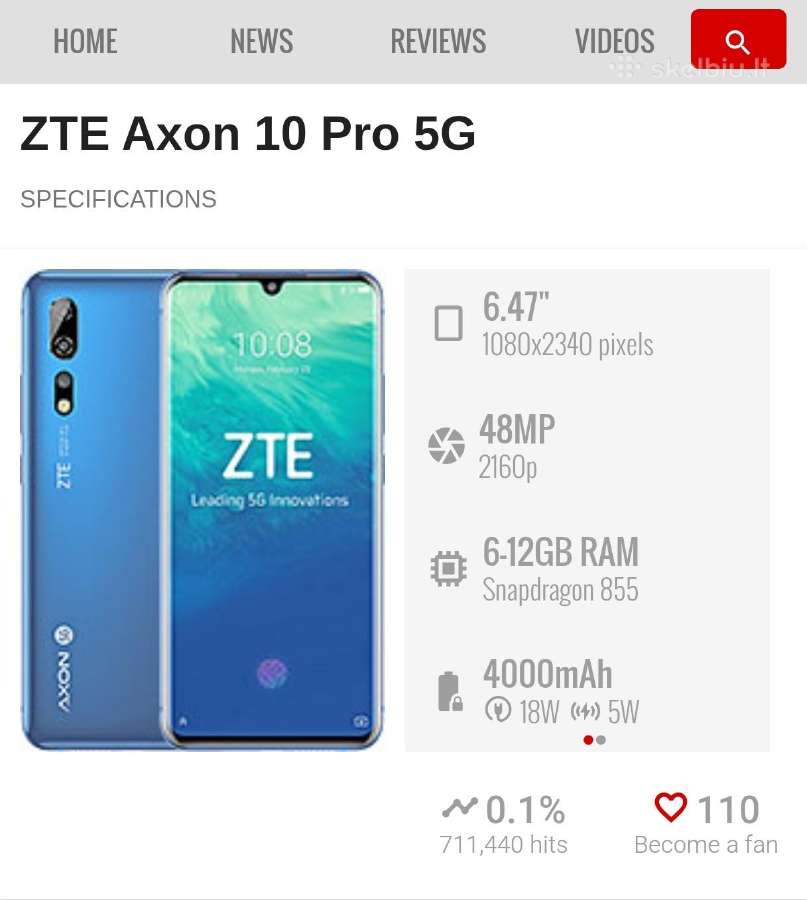 Zte Axon 10 pro