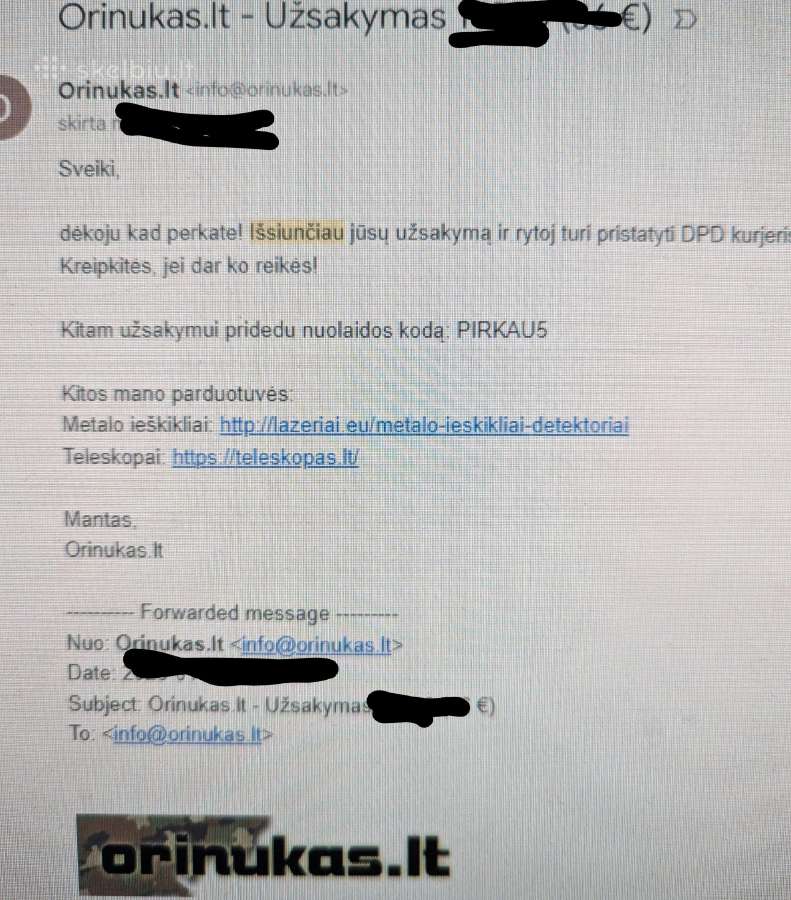 Nuolaidos kuponas Orinukas airsoftui