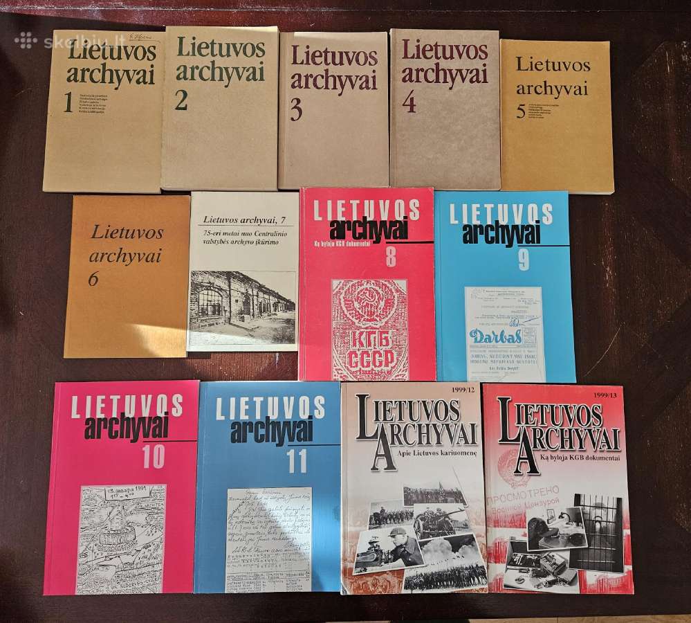 Lietuvos archyvai (13 tomų) 1988-1999