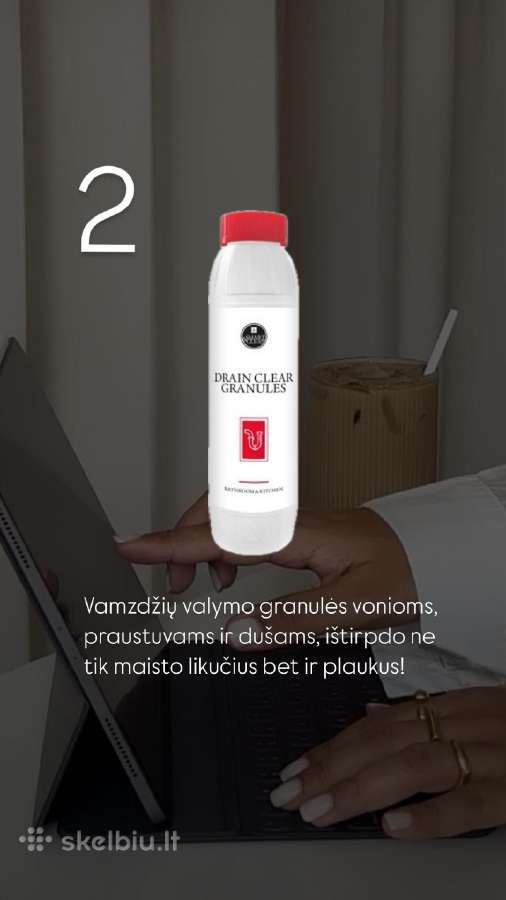 Vamzdžių valymo granulės kanalizacijai Vietoje - nuotraukos Nr. 11