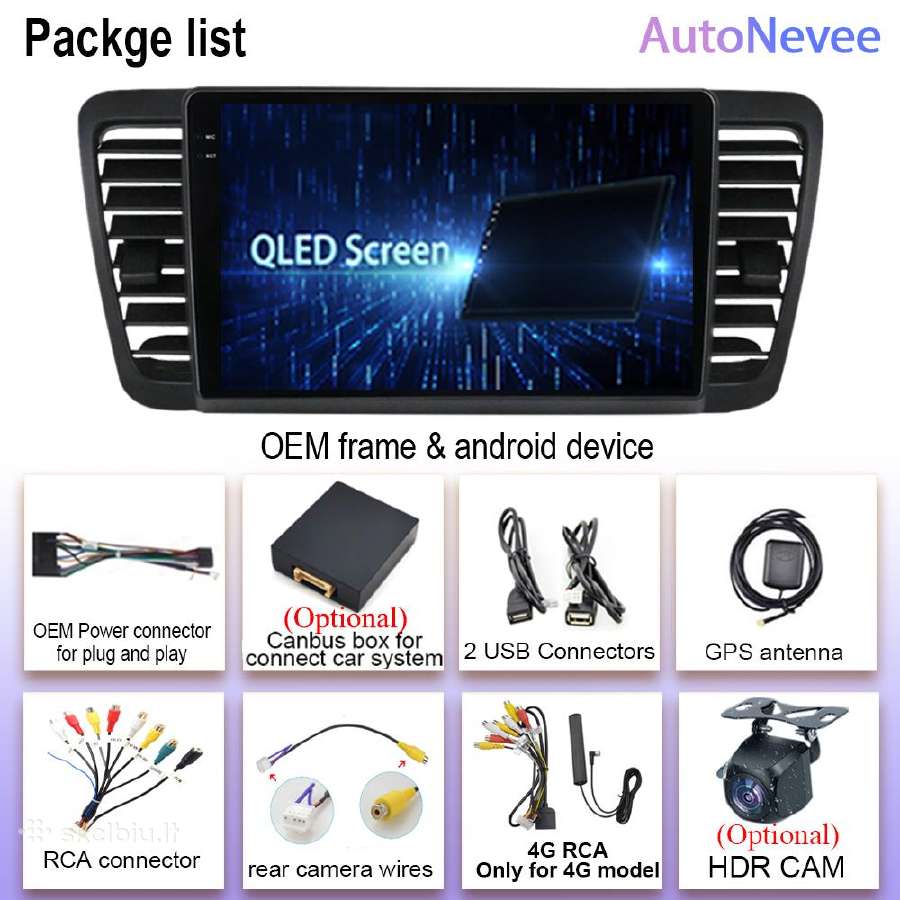 Subaru Outback 2003-2009 android multimedija - nuotraukos Nr. 7