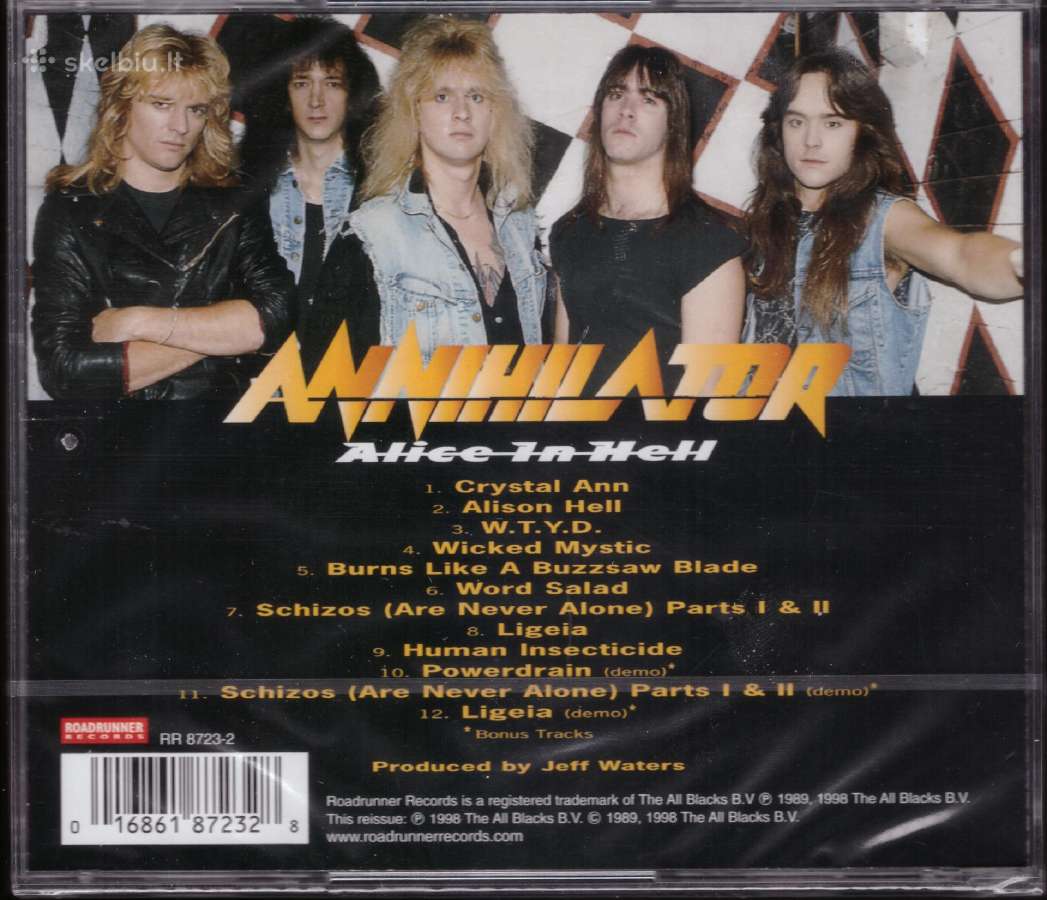 Annihilator CD Alice In Hell - nuotraukos Nr. 2