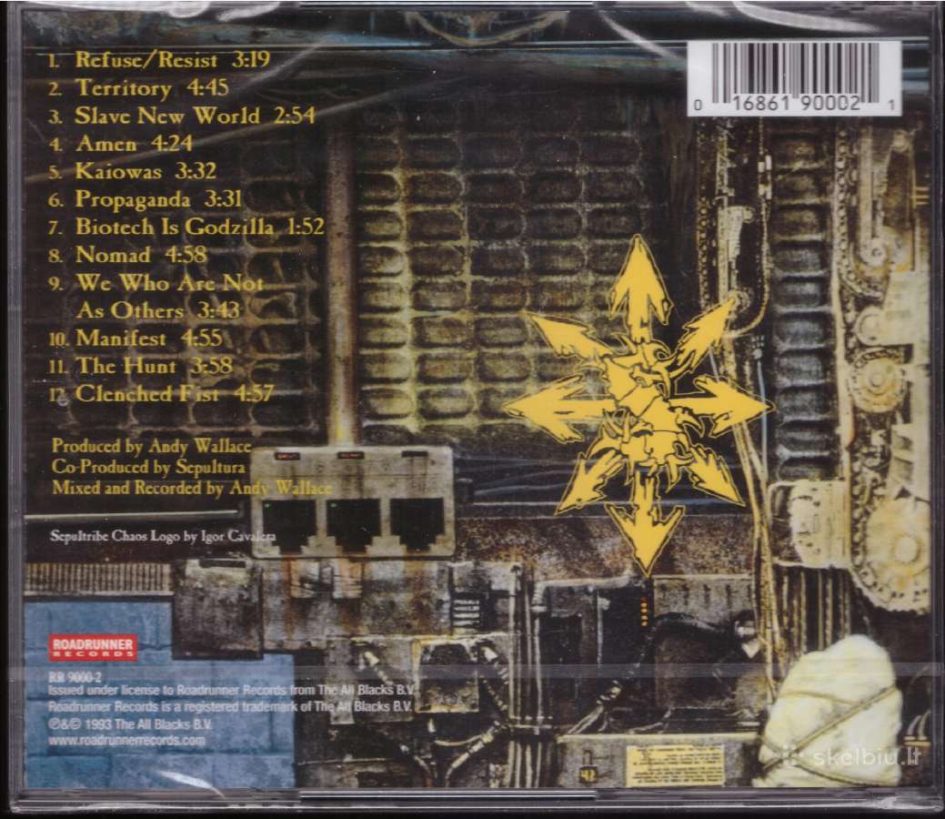 Sepultura CD Chaos A.d. - nuotraukos Nr. 2