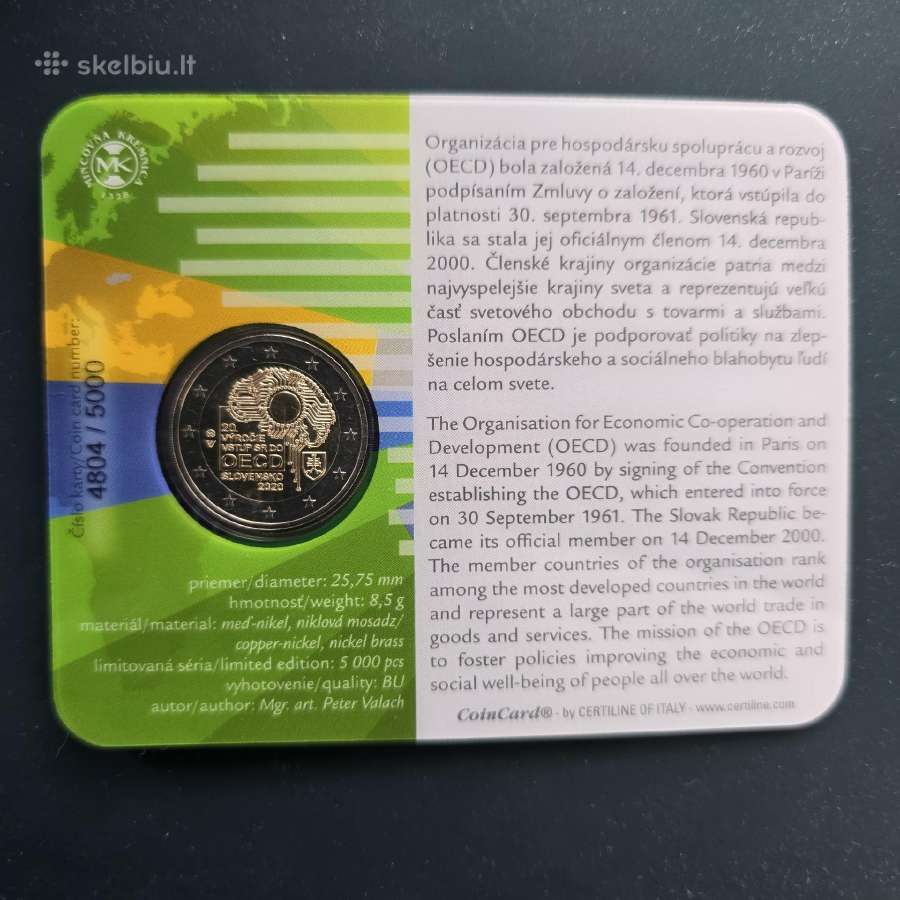 Slovakija 2eu kortelėse Bu - nuotraukos Nr. 7