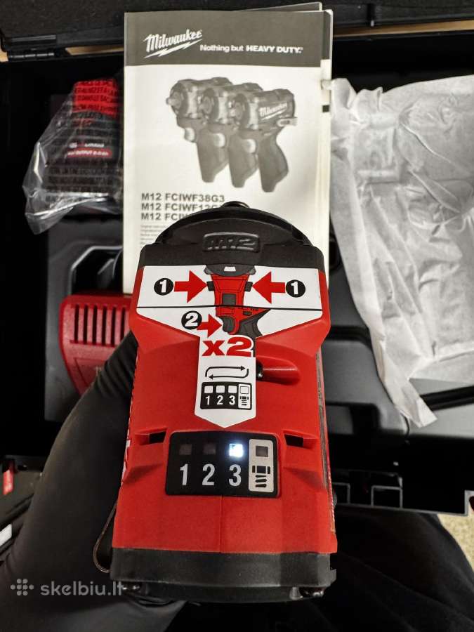 Milwaukee M12fciwf12g3-502x Akum. Smūginis veržl. - nuotraukos Nr. 9