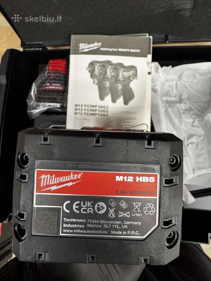 Milwaukee M12fciwf12g3-502x Akum. Smūginis veržl. - nuotraukos Nr. 10