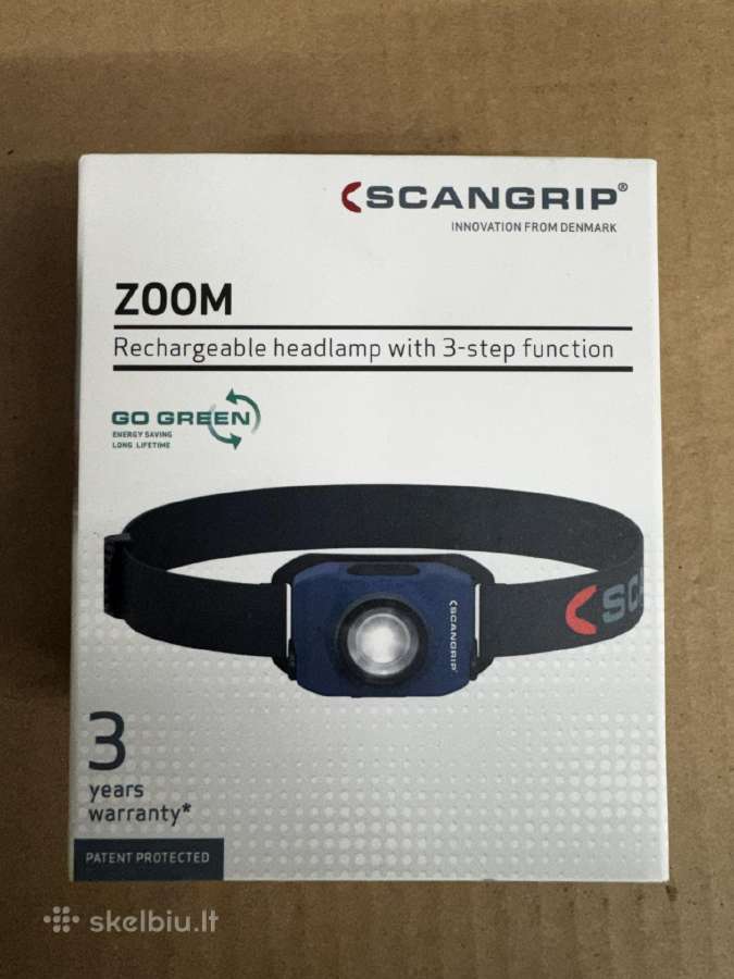 Zoom Scangrip Dirbtuvių lempa ant galvos Sg03.5627