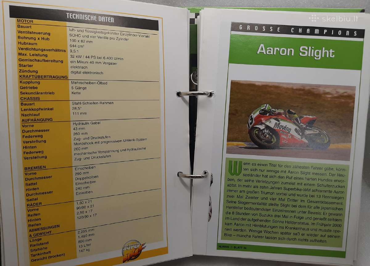 Hachette serijos Super Bikes albumas su aprašymais - nuotraukos Nr. 6
