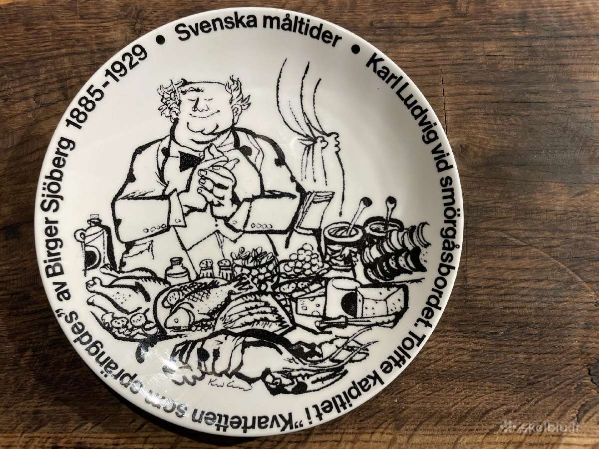 Švediškos Ggustavsberg lėkštės