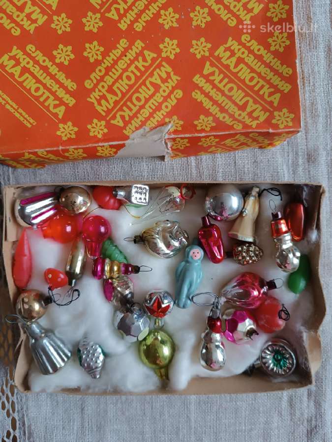 Tarybinių laikų kalėdiniai eglutės žaisliukai - nuotraukos Nr. 4