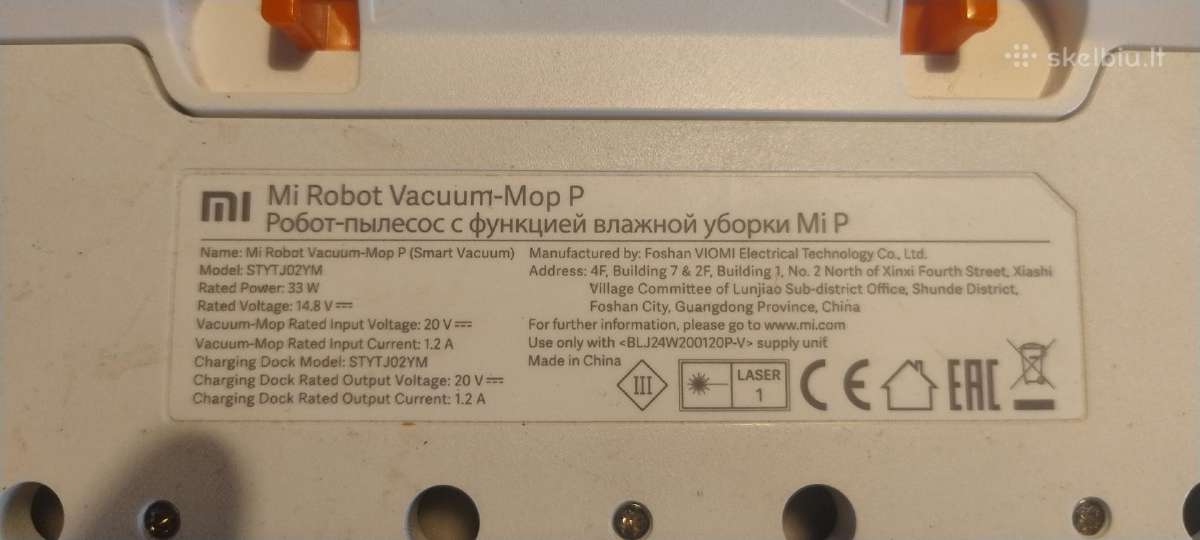 Parduodu xiomi vacuum-mop P