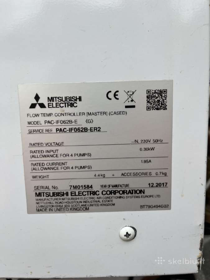 Mitsubishi oras-vanduo 8,5 kw - nuotraukos Nr. 7