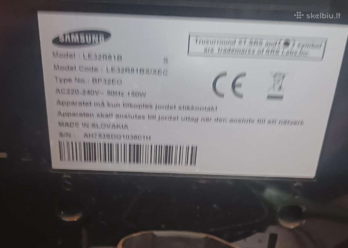 Samsung televizorius - nuotraukos Nr. 2