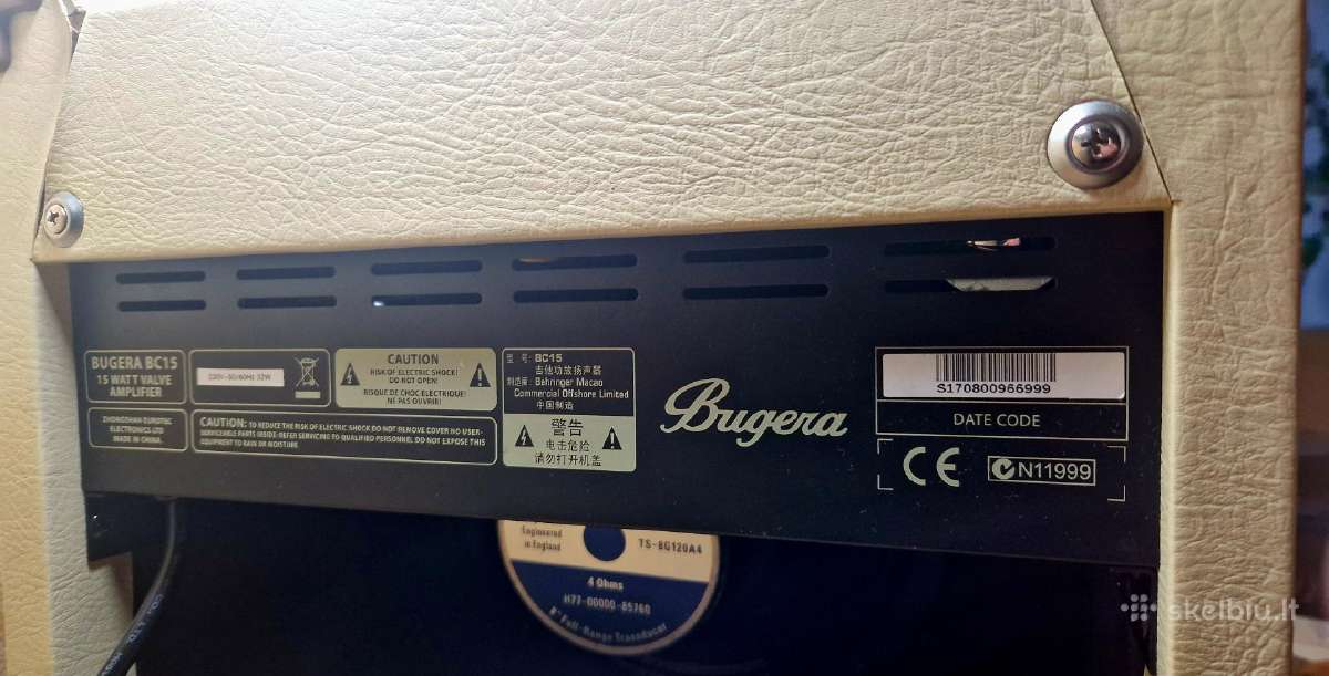 Lempinis kubas Bugera Bc15 - nuotraukos Nr. 5