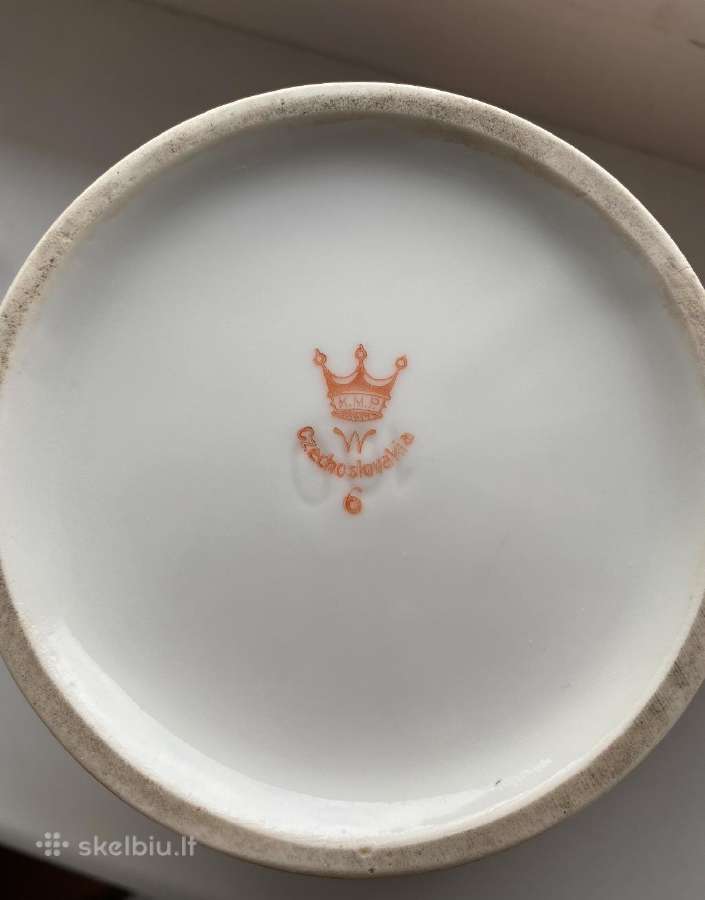 Arbatos rinkinys Czechoslovakia Kmp porceliano - nuotraukos Nr. 11