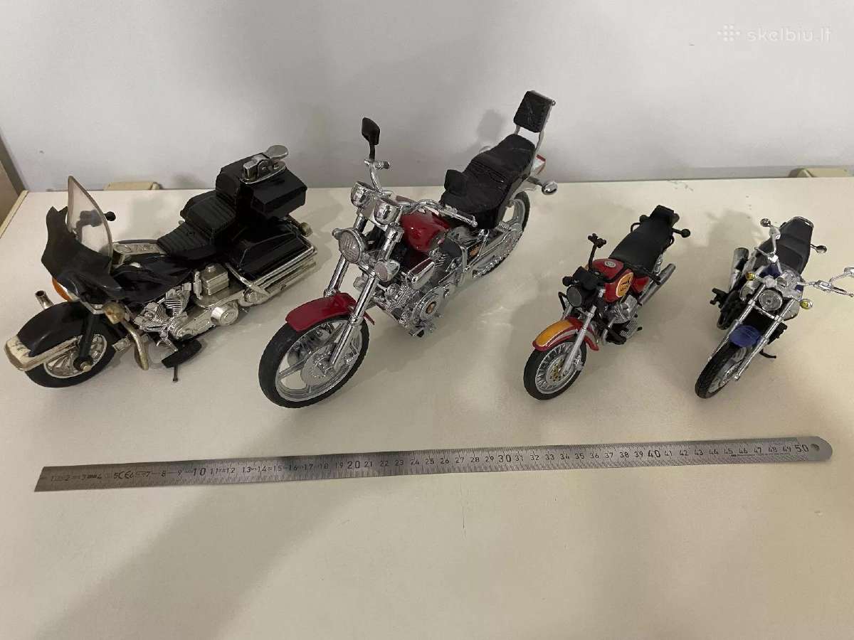 Motociklų modeliai modeliukai 1:12 ir 1:18 harley