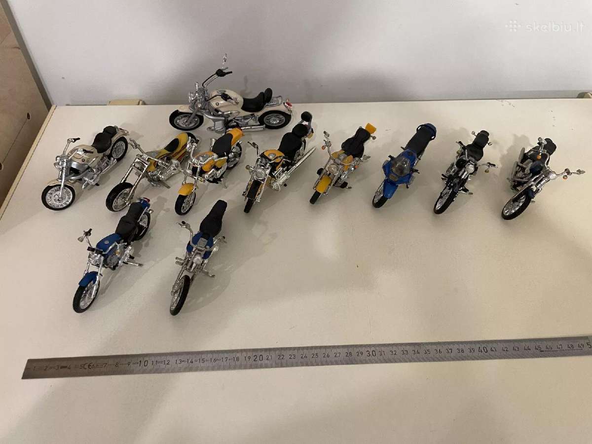 Motociklų modeliai modeliukai 1:12 1:18 1:10 - nuotraukos Nr. 5