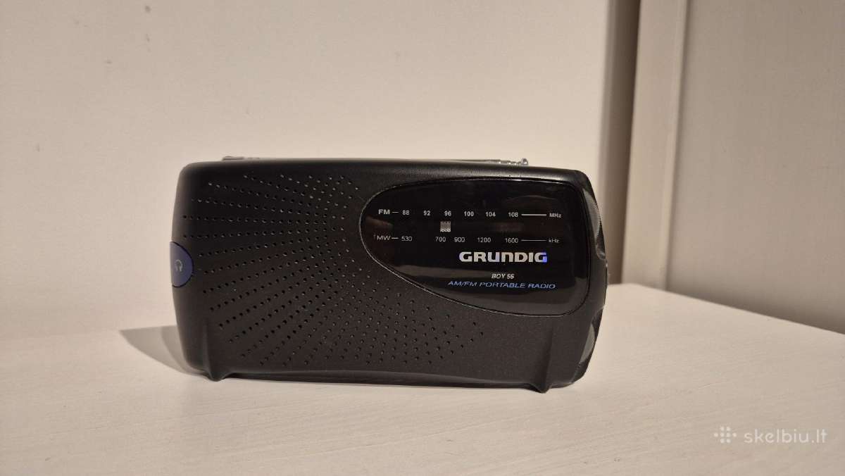 Labai retas nešiojamas Grundig Boy 56 radijo imtuv