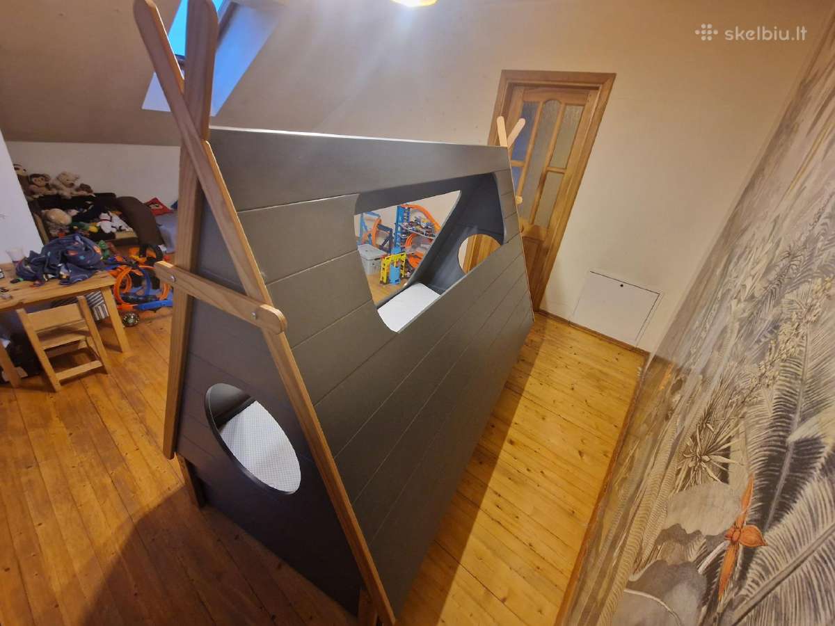 Vaikiška lova palapinė "Bln kids" su daiktadėže - nuotraukos Nr. 3