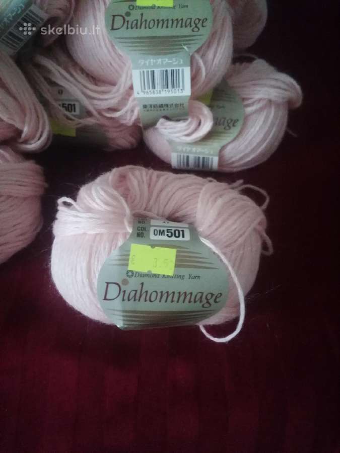 Mezgimo siūlai 1 kamuoliuko kaina 3€ - nuotraukos Nr. 3