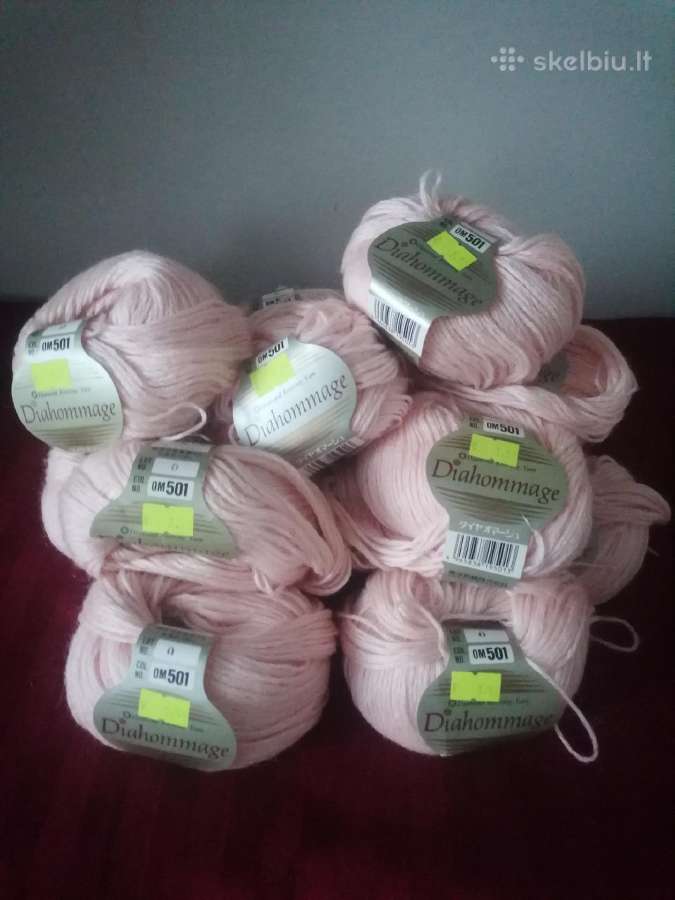 Mezgimo siūlai 1 kamuoliuko kaina 3€ - nuotraukos Nr. 4