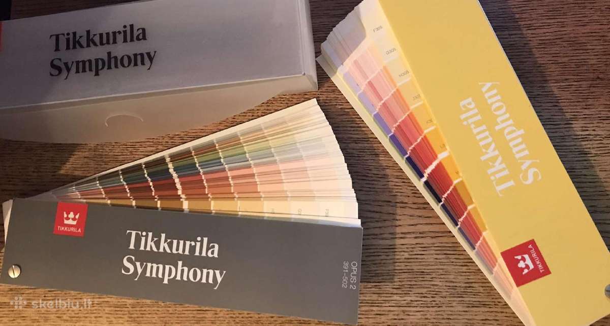Tikkurila Symphony spalvų paletė