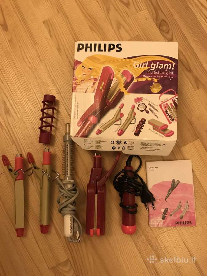 Philips keramikinis plaukų tiesintuvo komplektas