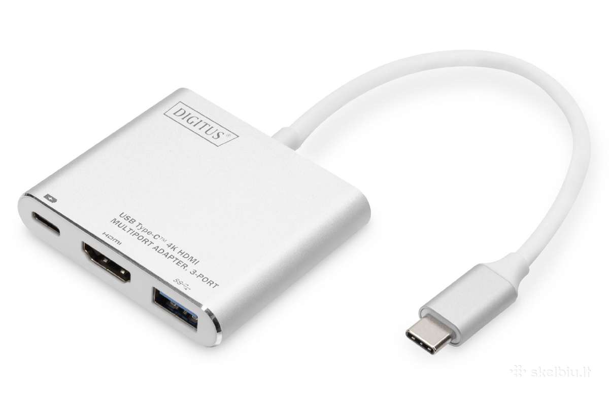 MacBook Pro, iPad Hub Type-c HD-4k, Hdmi Nauji - nuotraukos Nr. 4