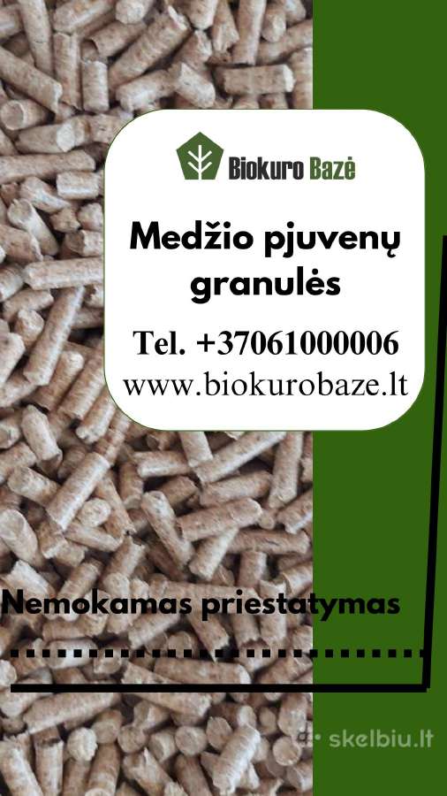 Medžio pjuvenų granulės - nuotraukos Nr. 5