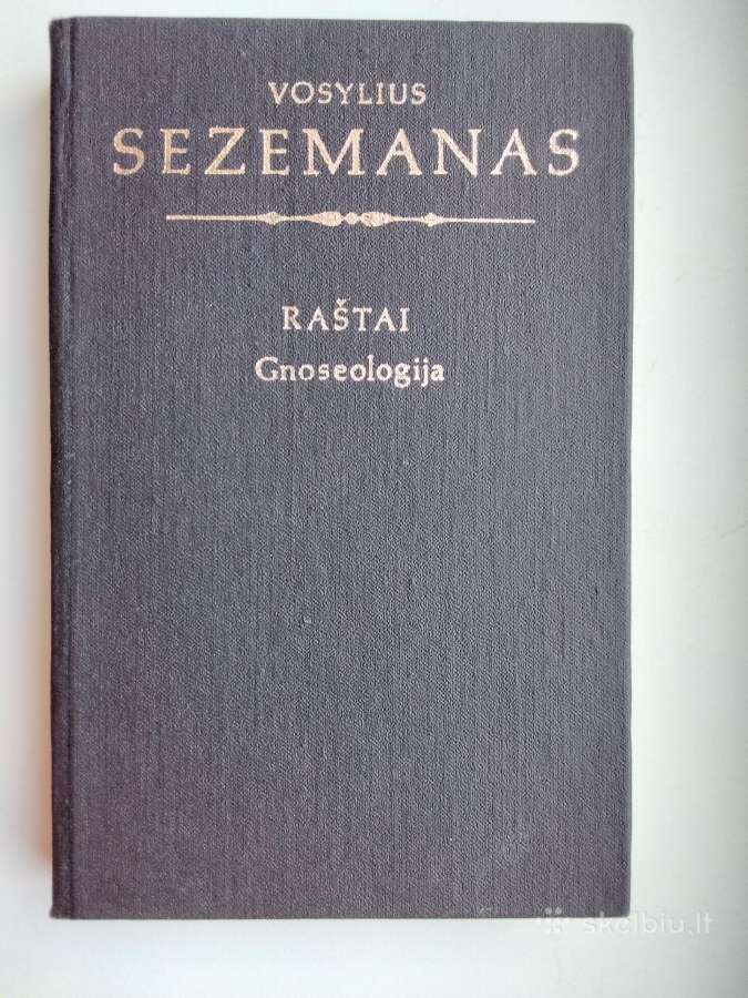 V. Sezemanas. Raštai. Gnoseologija