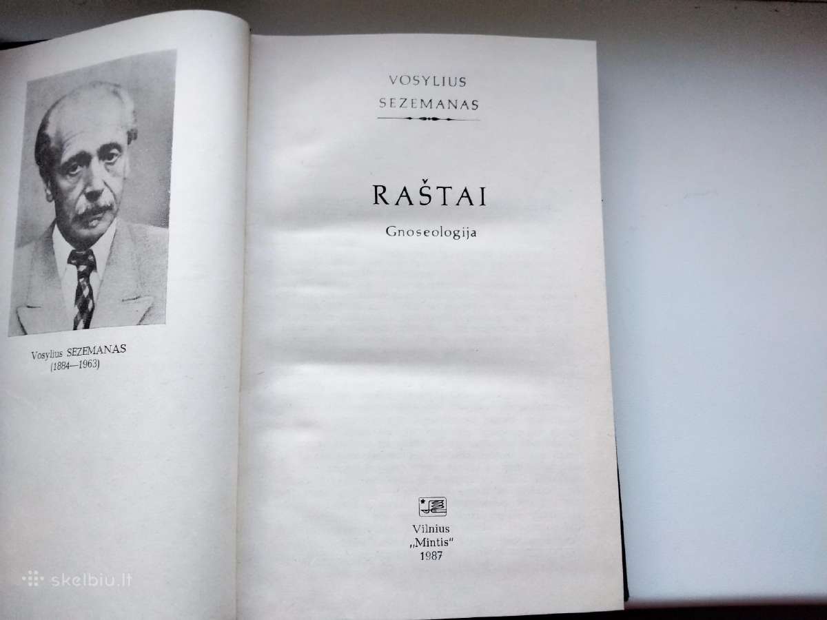 V. Sezemanas. Raštai. Gnoseologija - nuotraukos Nr. 3