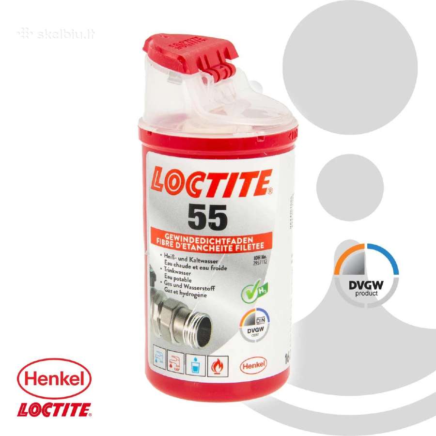 Sandarinimo siulas loctite 55 160