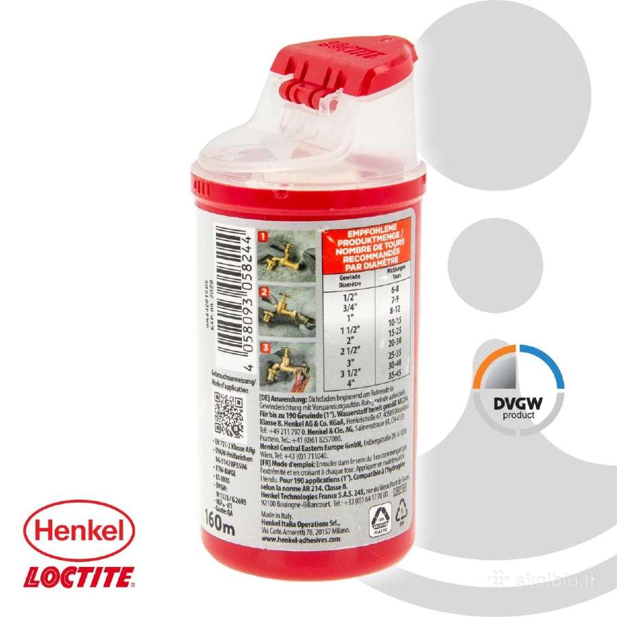 Sandarinimo siulas loctite 55 160 - nuotraukos Nr. 2