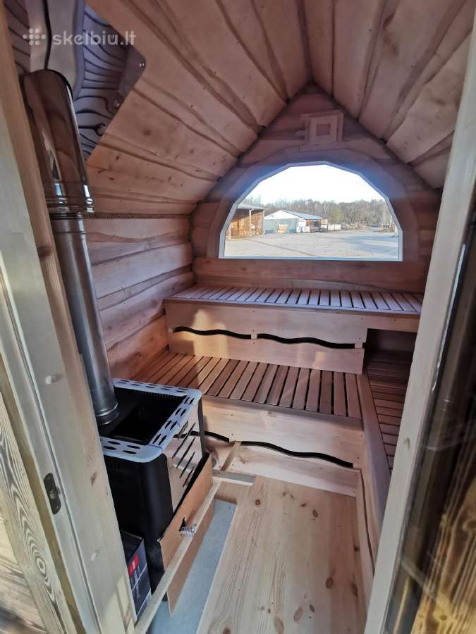 Sauna, karkasinė pirtis "Hobitas" - nuotraukos Nr. 8