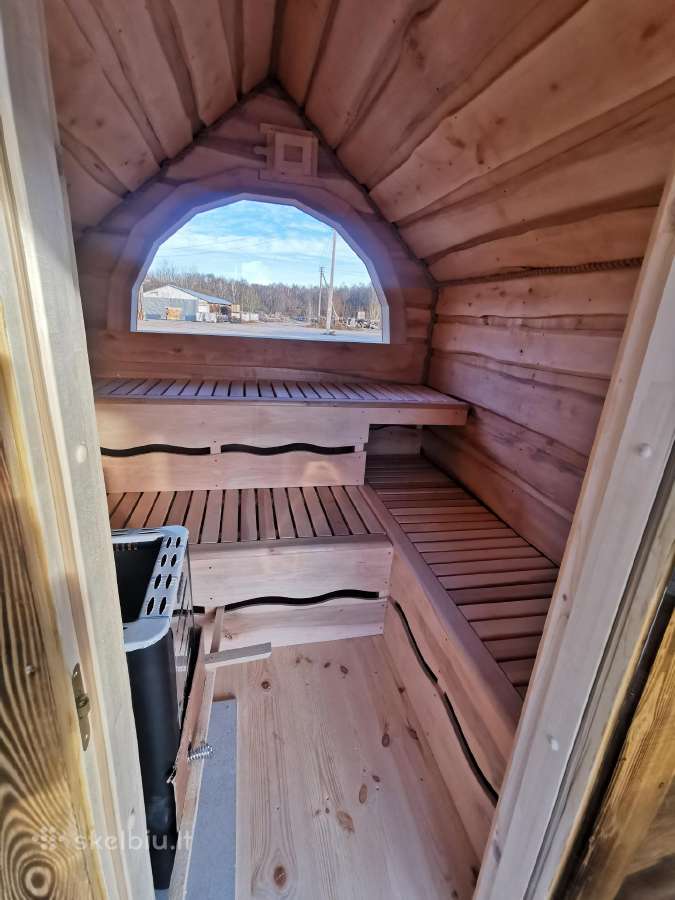 Sauna, karkasinė pirtis "Hobitas" - nuotraukos Nr. 9