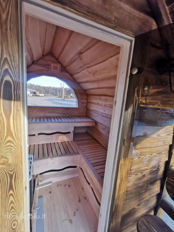 Sauna, karkasinė pirtis "Hobitas" - nuotraukos Nr. 10