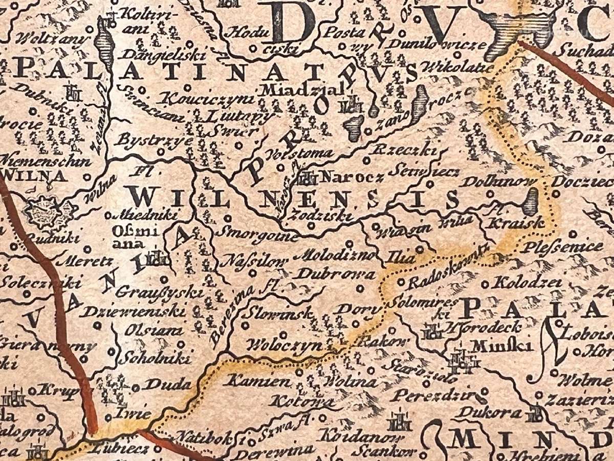 Poloniae Magnique Ducatus Lithuaniae 1739 žemėlapį - nuotraukos Nr. 4