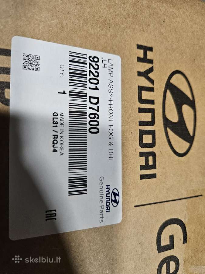 Hyundai Tucson Jm Front fog light Left 92201d7600 - nuotraukos Nr. 7