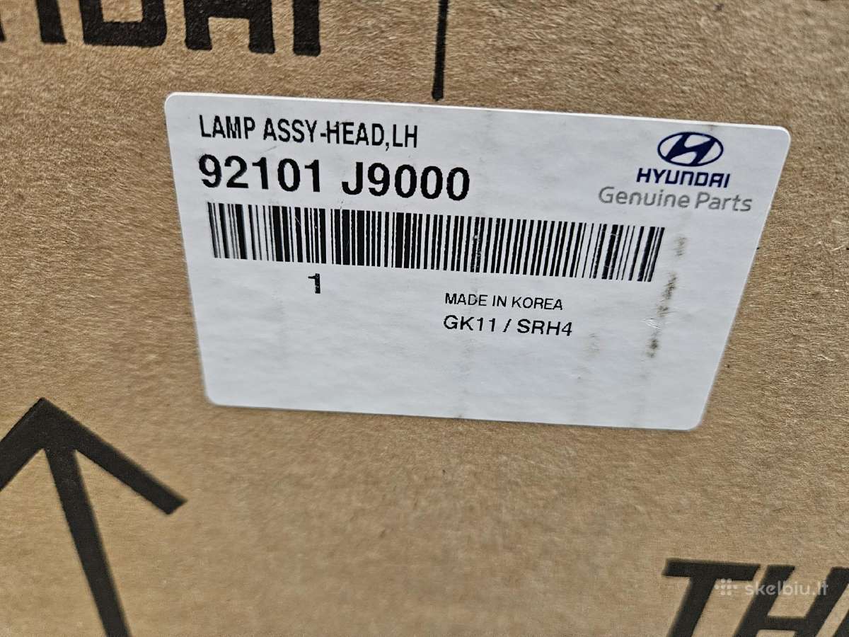 Hyundai Kona I Headlight headlamp Left 92102j9000 - nuotraukos Nr. 12