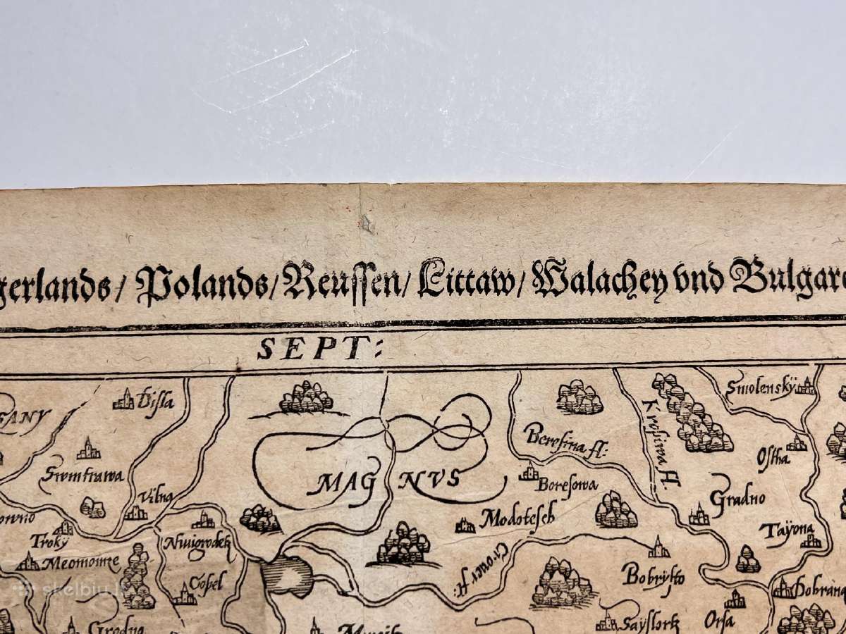 Vidurio ir Pietų Europos žemėlapis 1588 -1628 m - nuotraukos Nr. 3