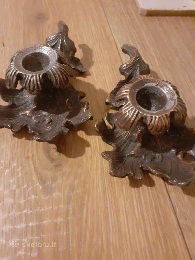 2 vintažinės žvakidės. - nuotraukos Nr. 4