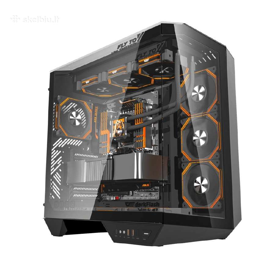 Kompiuterio Korpusas Darkflash Dy470 - Juodas
